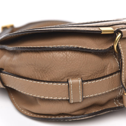Chloe Calfskin Mini Marcie Round Crossbody Bag Nut 7 of 13