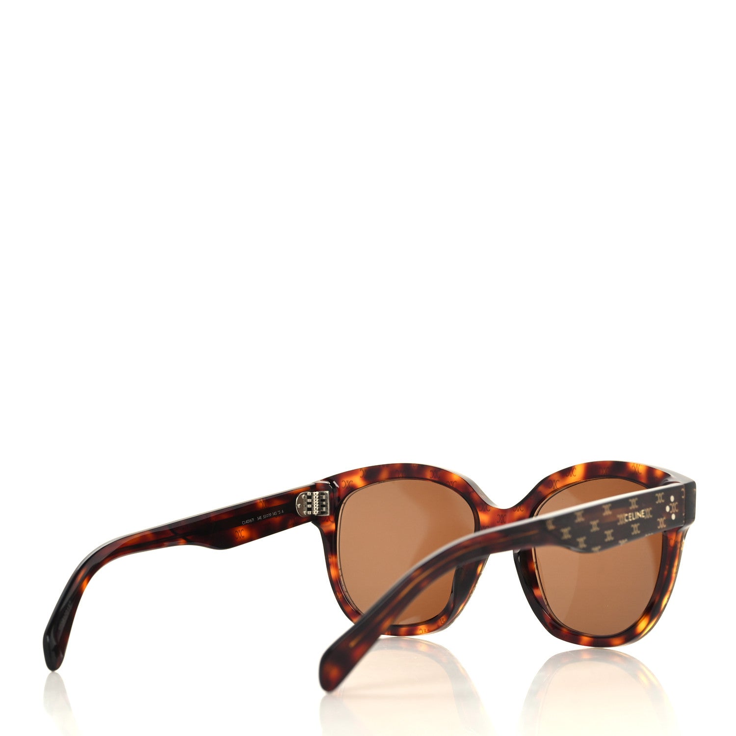 Celine Acetate Triomphe CL 40167I Sunglasses Havana 4 of 7