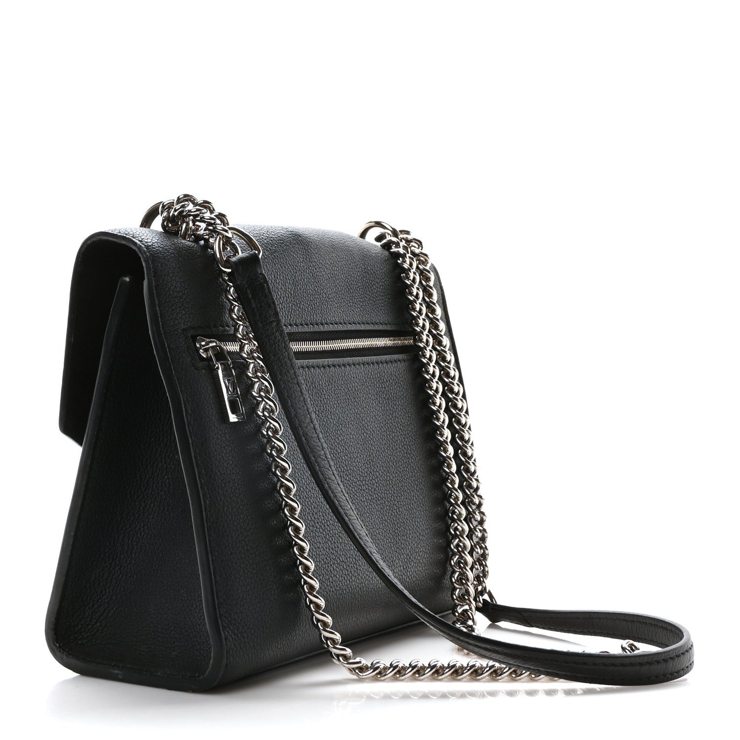 Soft Calfskin My Lockme Chain Bag BB Black