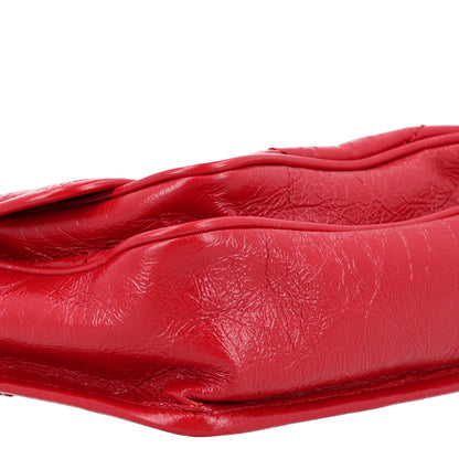 Saint Laurent Crinkled Calfskin Matelasse Monogram Baby Niki Chain Satchel Rouge Eros 10 of 11