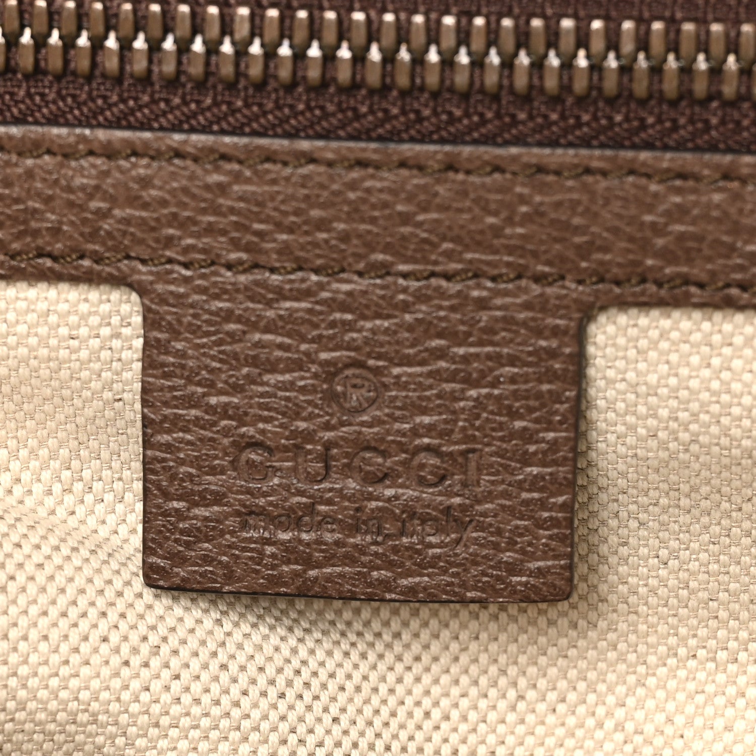 Gucci GG Supreme Monogram Calfskin Web Small Ophidia Day Backpack Beige Ebony New Acero 6 of 11