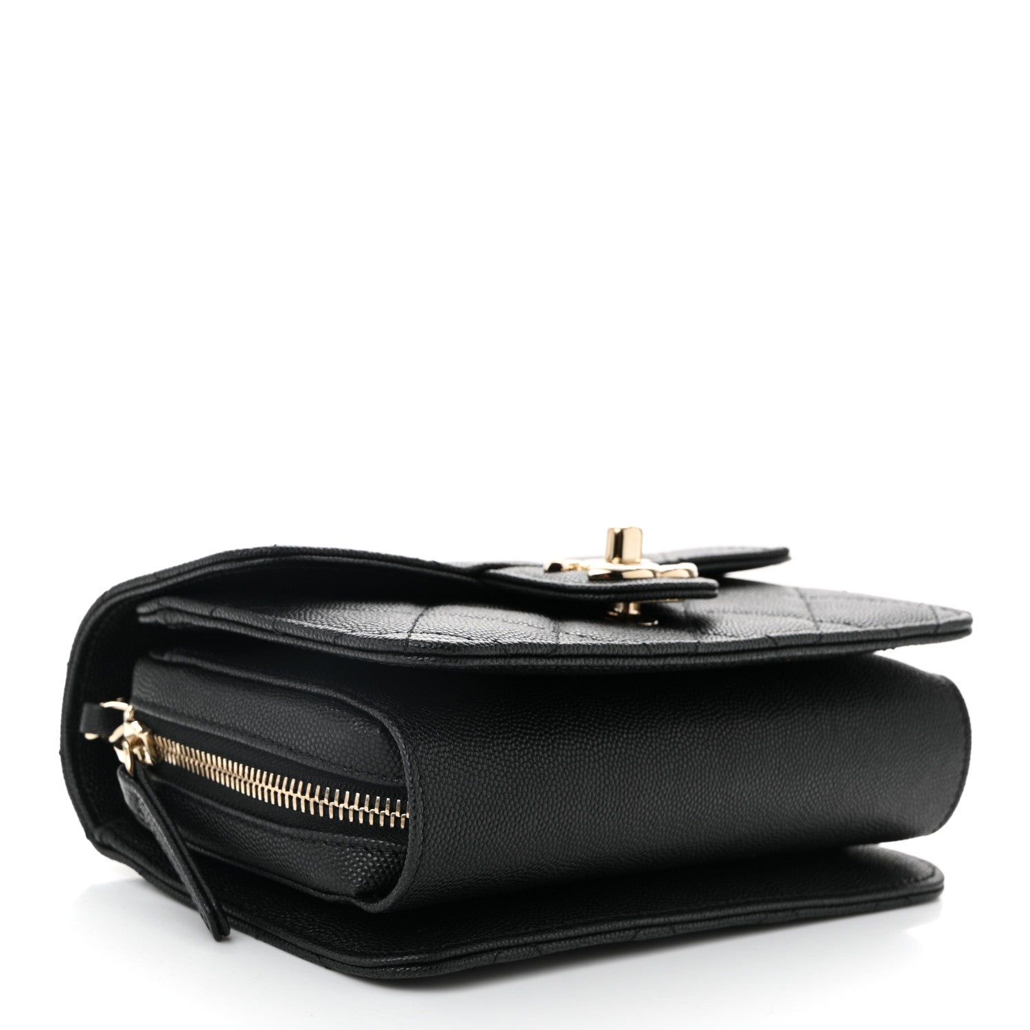 Chanel Caviar Quilted Like A Wallet Flap Black 4 of 10