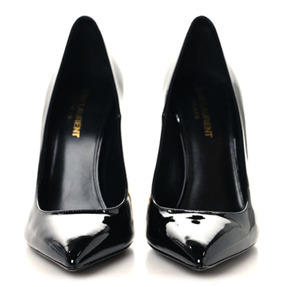 Saint Laurent Patent Opyum 110 Pumps 38 Black Gold 3 of 10