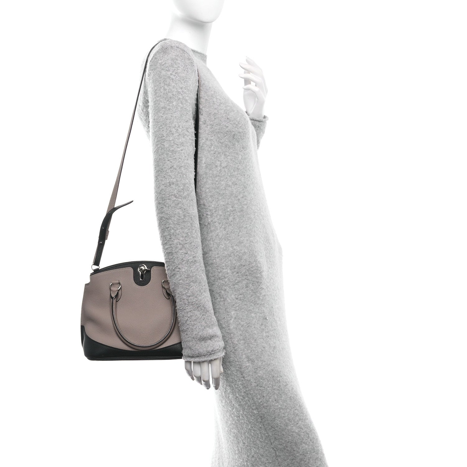 Moynat Taurillon Josephine PM Tourterelle Blue 2 of 9