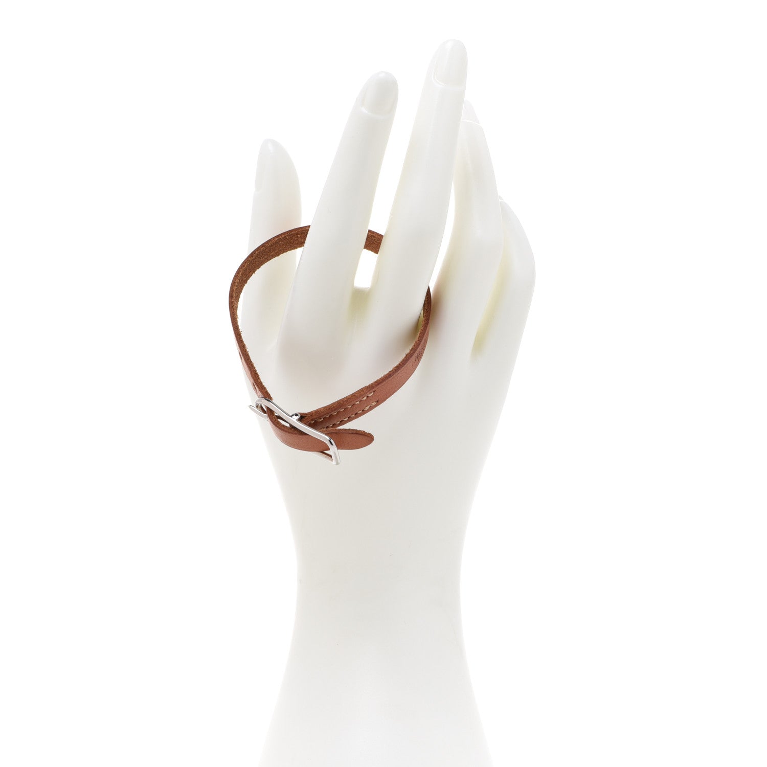 Hermes Barenia Buckle Bracelet Fauve 2 of 8