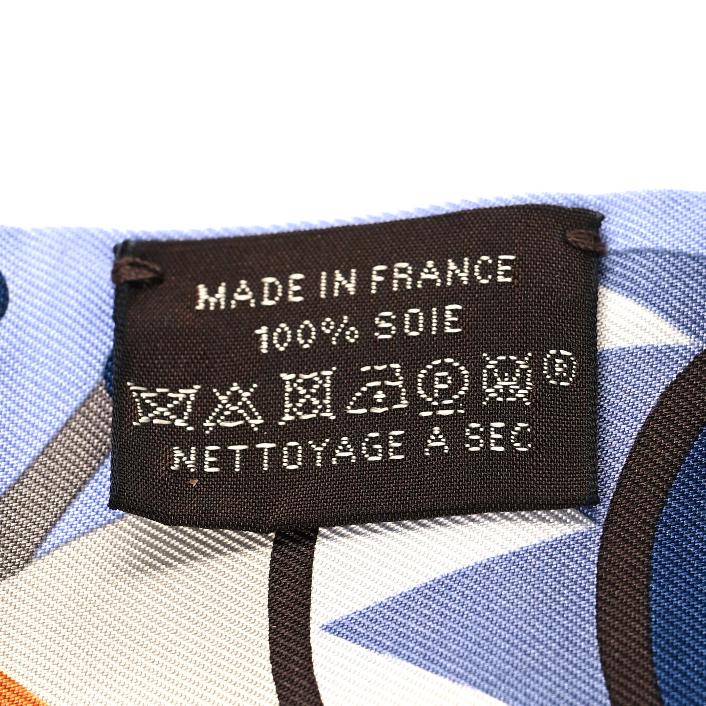 Silk Parade En Fanfare Twilly Brun Bleu Jean Vert