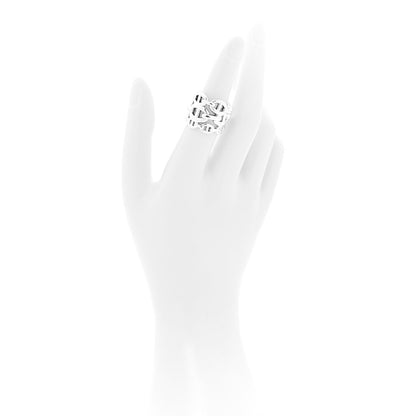 Hermes Sterling Silver GM Chaine d'Ancre Enchainee Band Ring 52 6 2 of 5
