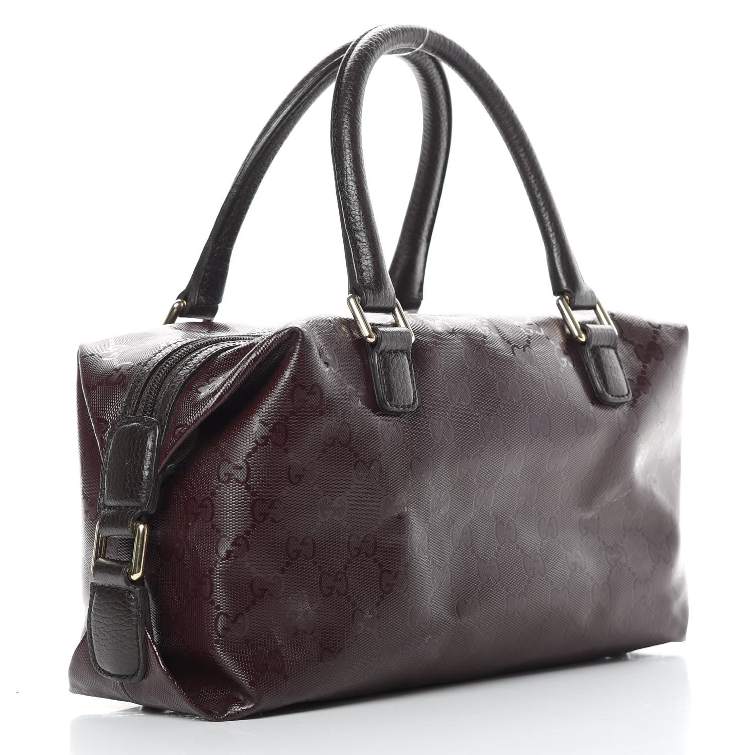 Gucci Imprime Monogram Small Boston Bordeaux 3 of 11