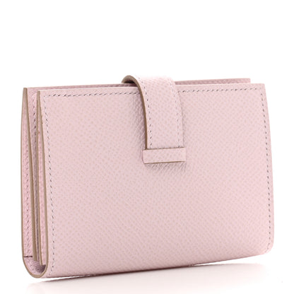 Hermes Epsom Bearn Card Holder Wallet Mauve Pale 3 of 8