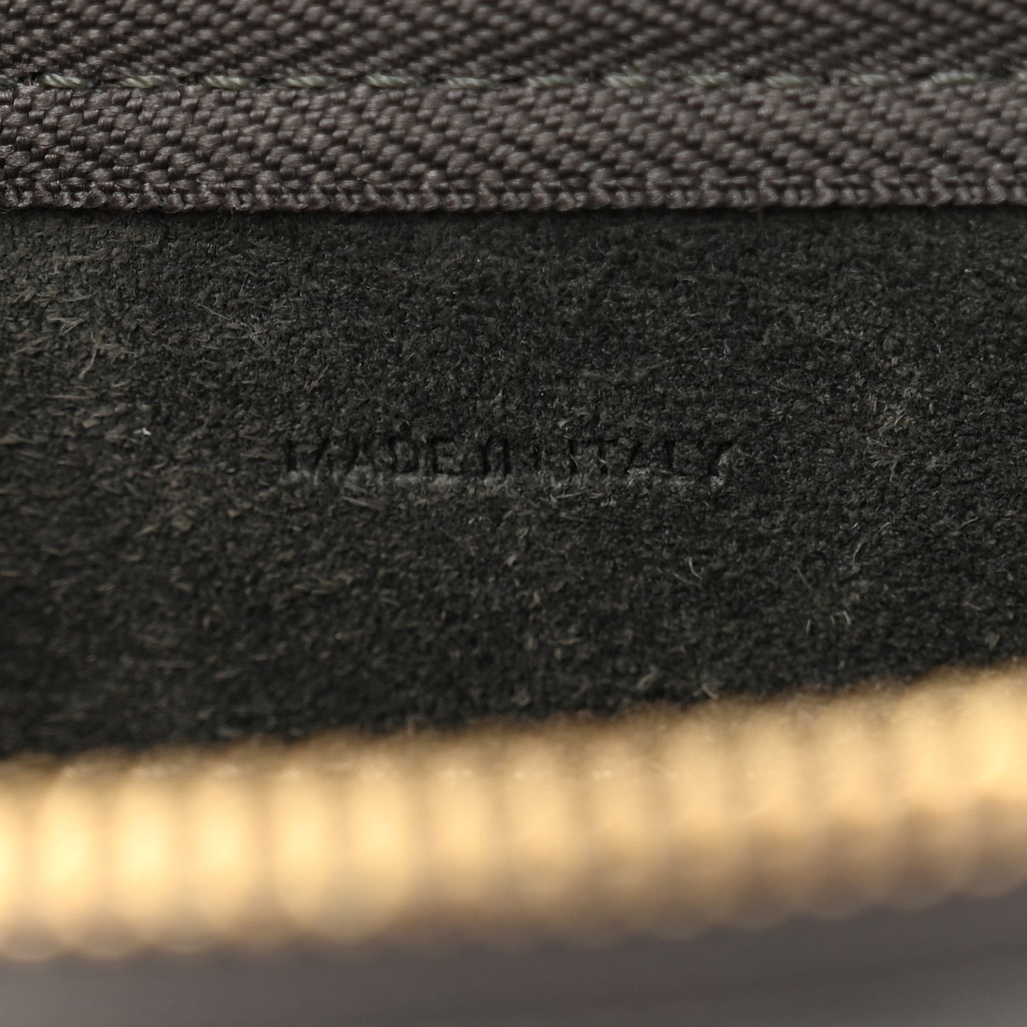 Grained Calfskin Nano Belt Bag Grey