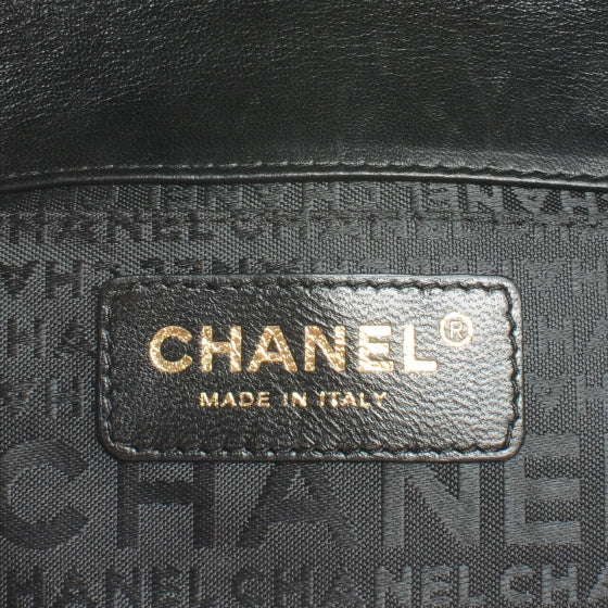 Lambskin Square Quilted Mini Flap Black