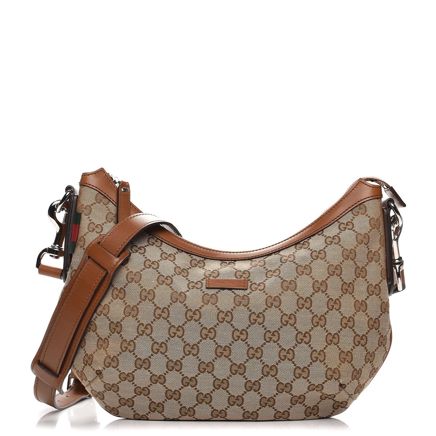 Monogram Medium Half Moon Hobo Brown
