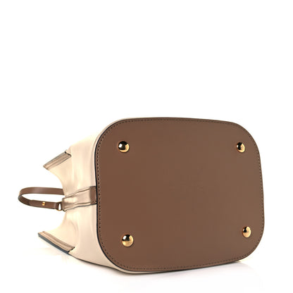 Burberry Calfskin Small Peggy Bucket Bag Cream 3 of 7