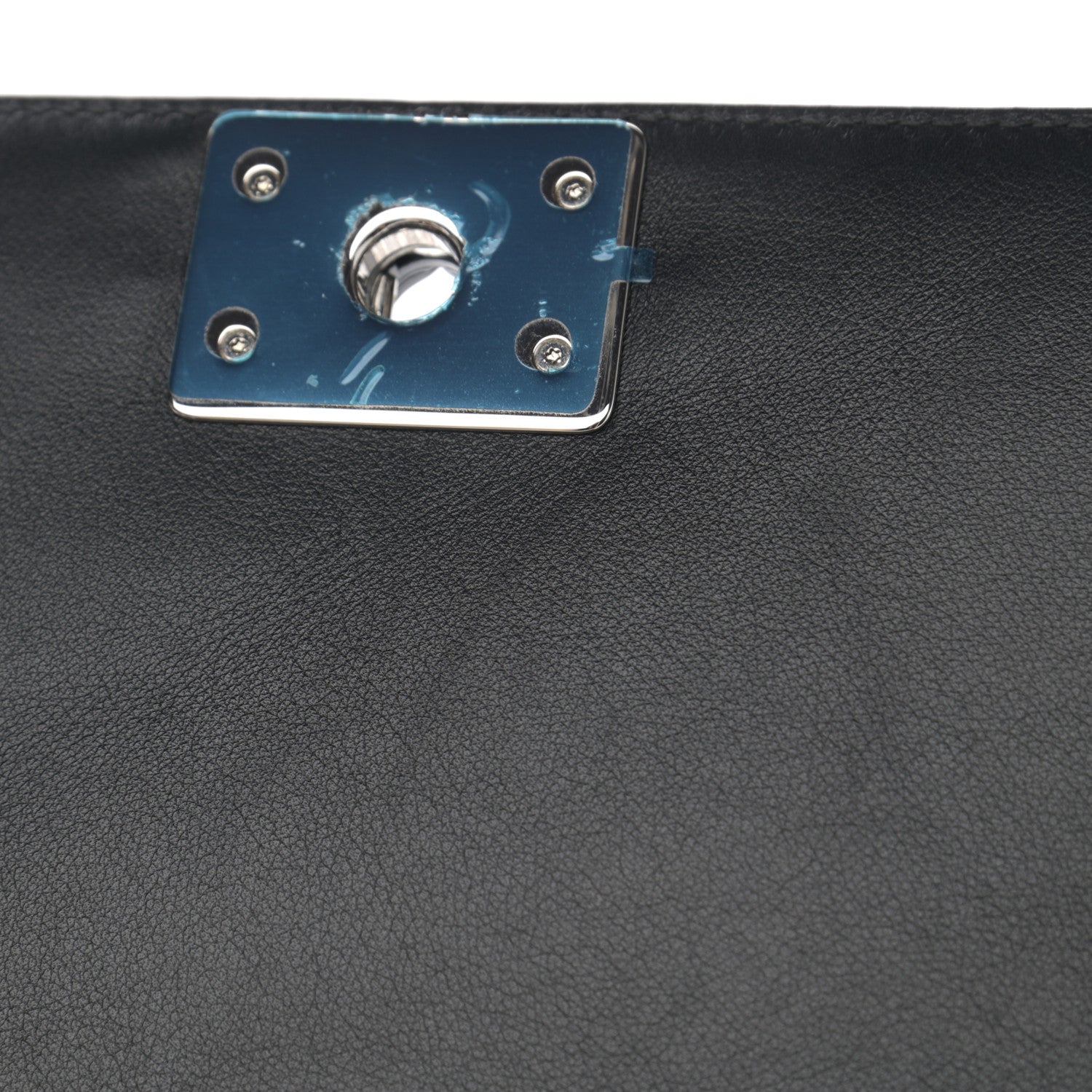 Chanel Patent Calfskin Quilted Medium Plexiglass Boy Flap Black 10 of 13