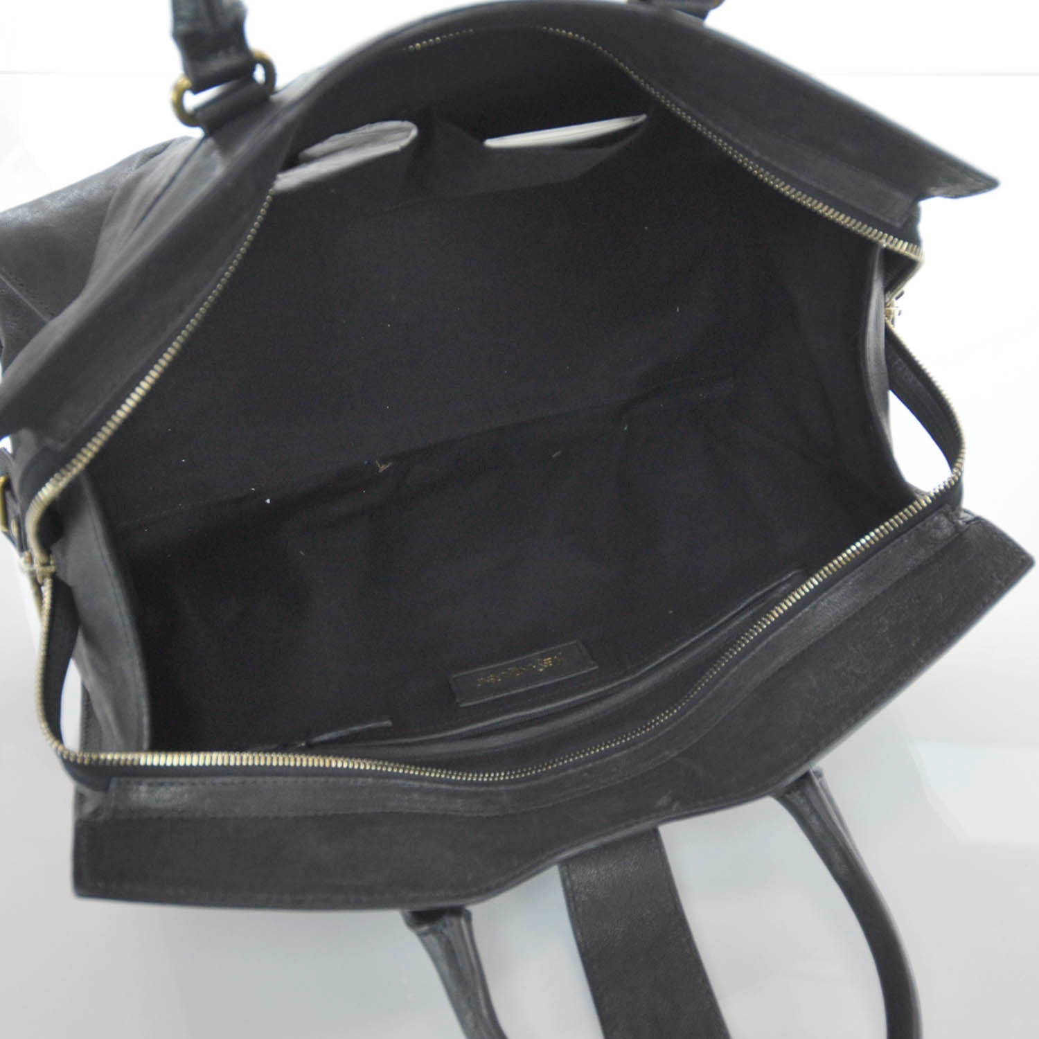 Saint Laurent Leather Medium Cabas Chyc Black 7 of 9