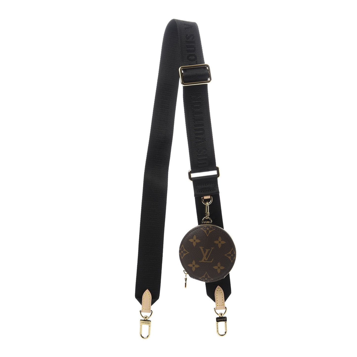 Monogram Multi Pochette Accessories Bandouliere Shoulder Strap Black