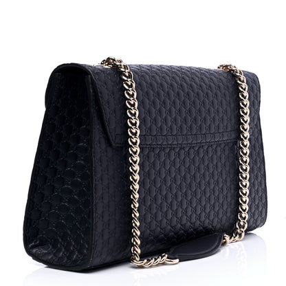 Gucci Soft Microguccissima Medium Emily Chain Shoulder Bag Blue 2 of 4
