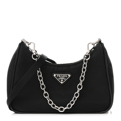 Prada Tessuto Nylon Mini Re-Edition 2000 Shoulder Bag Black 1 of 9