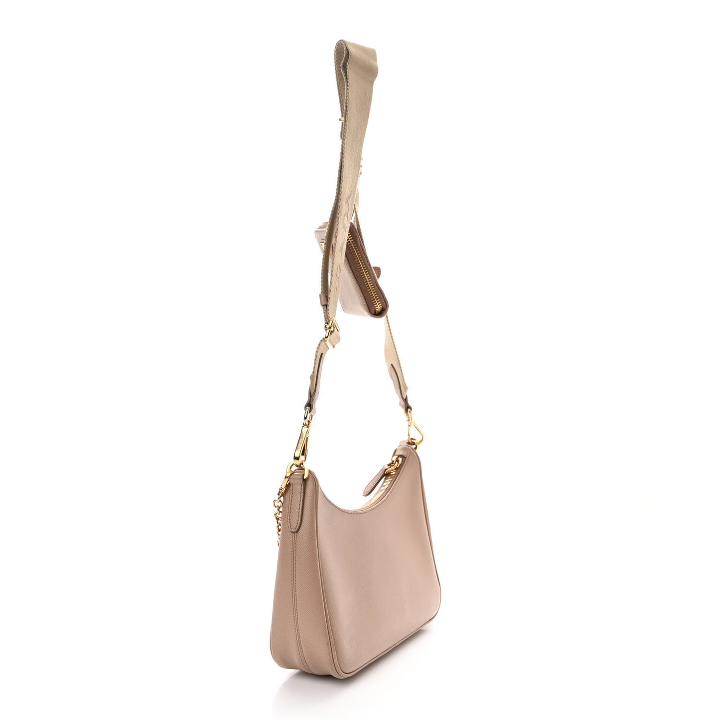Saffiano Lux Re-Edition 2005 Shoulder Bag Cammeo