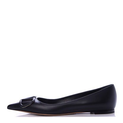 Valentino Garavani Nappa Vlogo Flats 38.5 Black 1 of 11