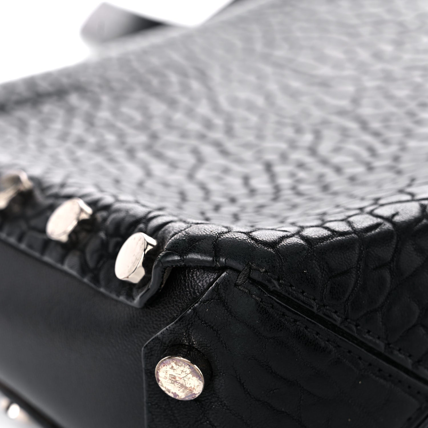 Jimmy Choo Grainy Calfskin Lockett Shoulder Bag Black 9 of 32