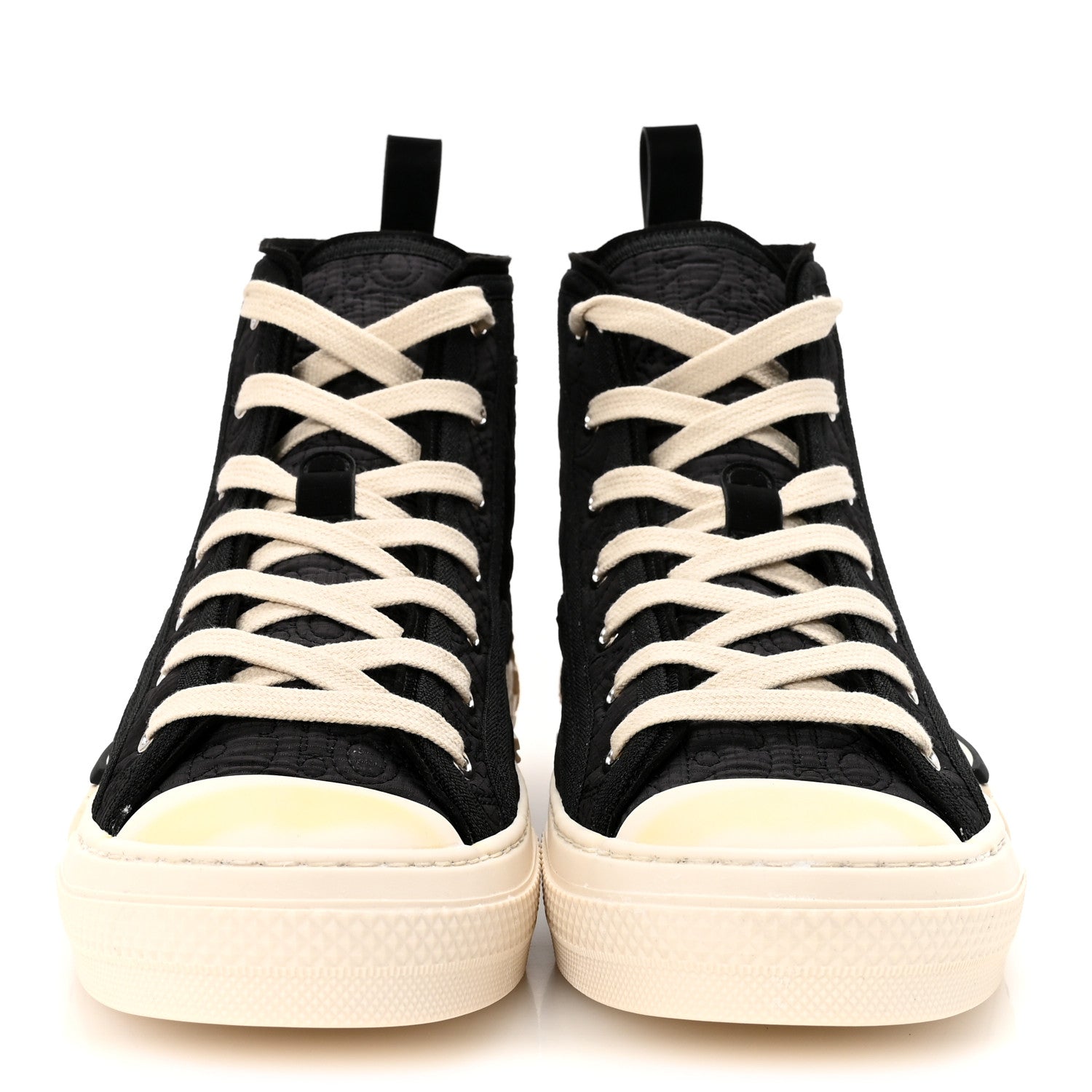 Christian Dior Oblique Kumo Mens B23 High Top Sneakers 40 Black Beige 3 of 10
