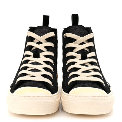 Christian Dior Oblique Kumo Mens B23 High Top Sneakers 40 Black Beige 3 of 10