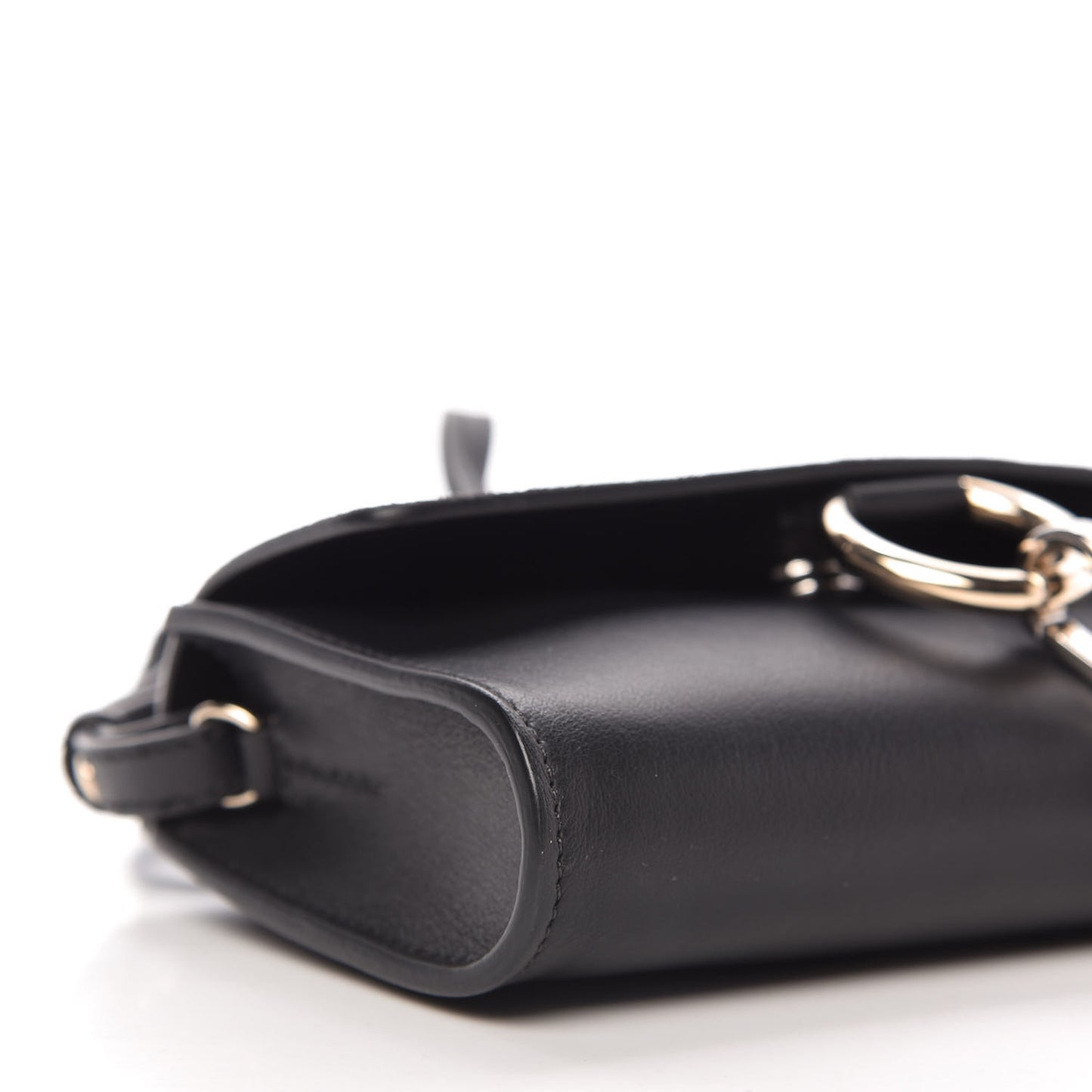 Suede Calfskin Mini Faye Shoulder Bag Carbon Grey