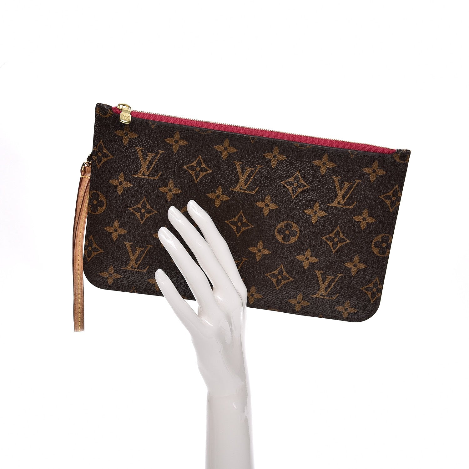 Louis Vuitton Monogram Neverfull MM GM Pochette Pivoine 2 of 8