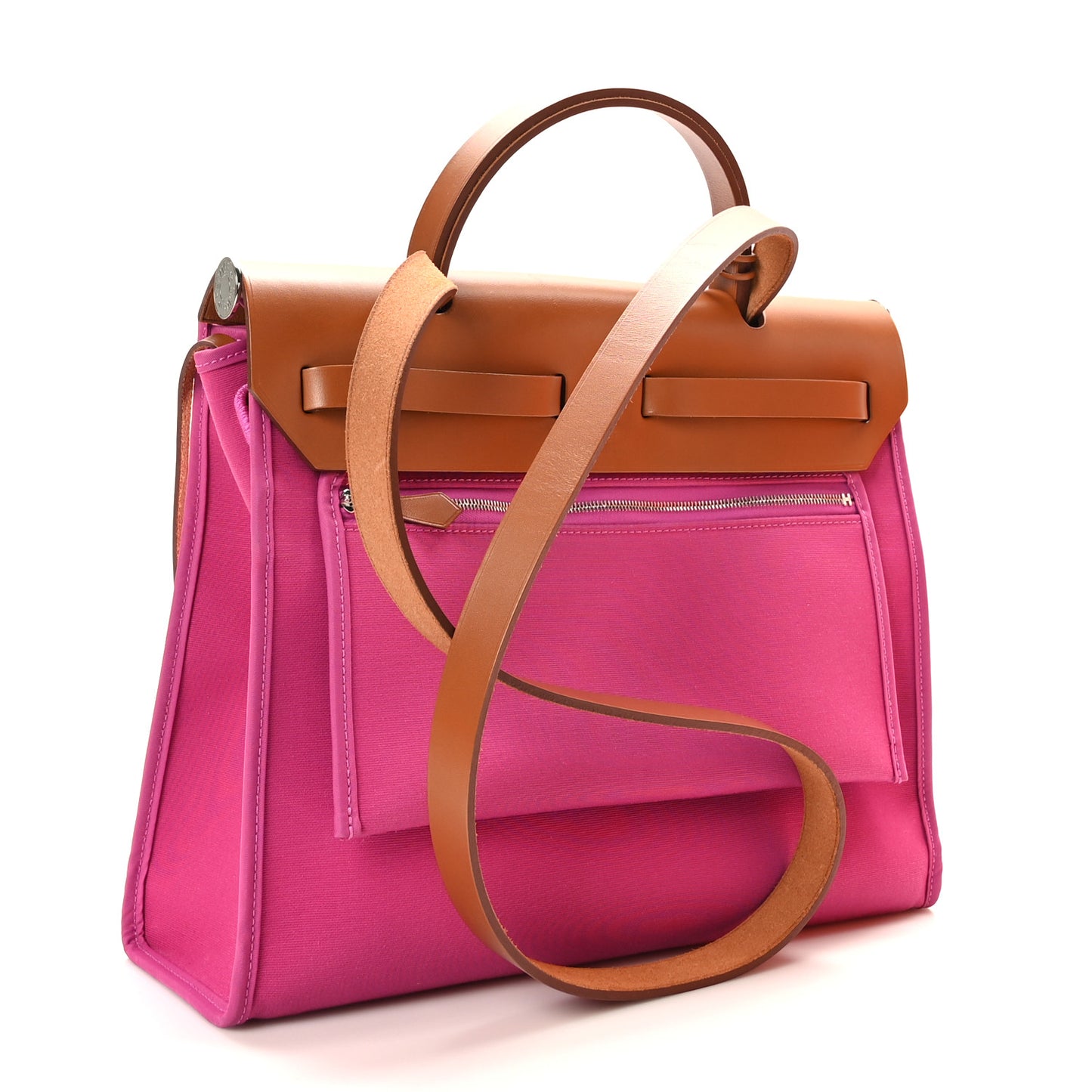 Vache Hunter Toile Herbag Zip 31 PM Magnolia Fauve