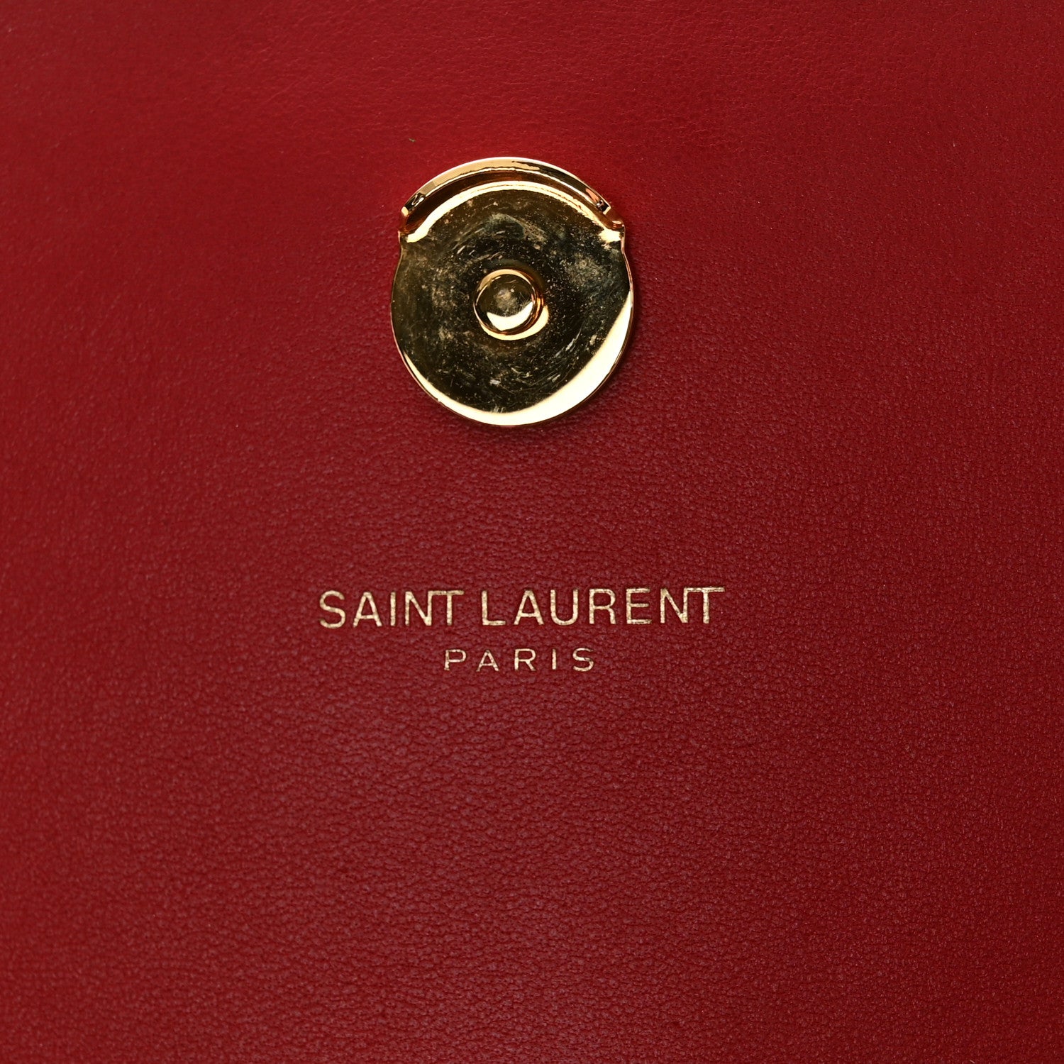 Saint Laurent Suede Small Classic Monogram Kate Tassel Satchel Red 6 of 12