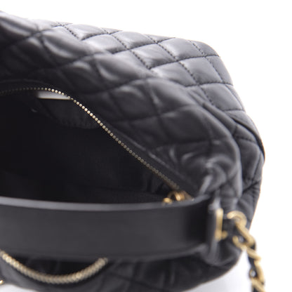 Chanel Lambskin Quilted Small Hobo Black 5 of 10