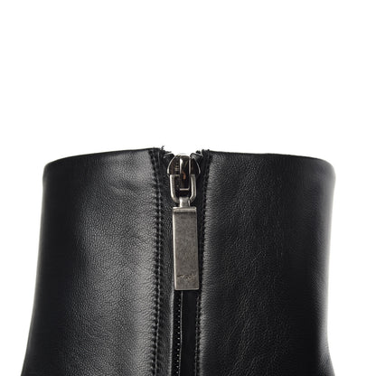 Saint Laurent Nappa Vendome Loulou Ankle Zip Boot 39.5 Black 9 of 10