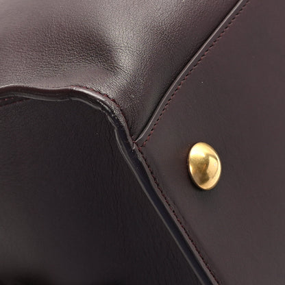 Saint Laurent Calfskin Small Classic Y Cabas Bordeaux 9 of 10