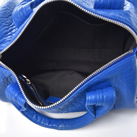 Pebbled Lambskin Rocco Royal Blue