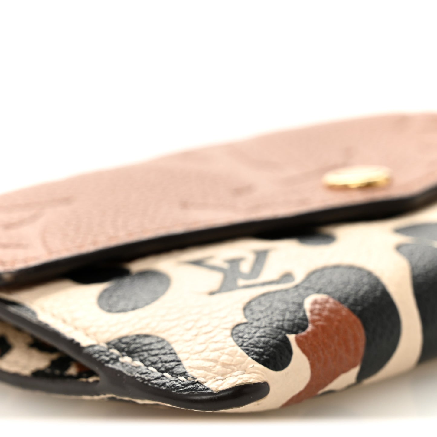 Empreinte Monogram Giant Wild At Heart Key Pouch Caramel