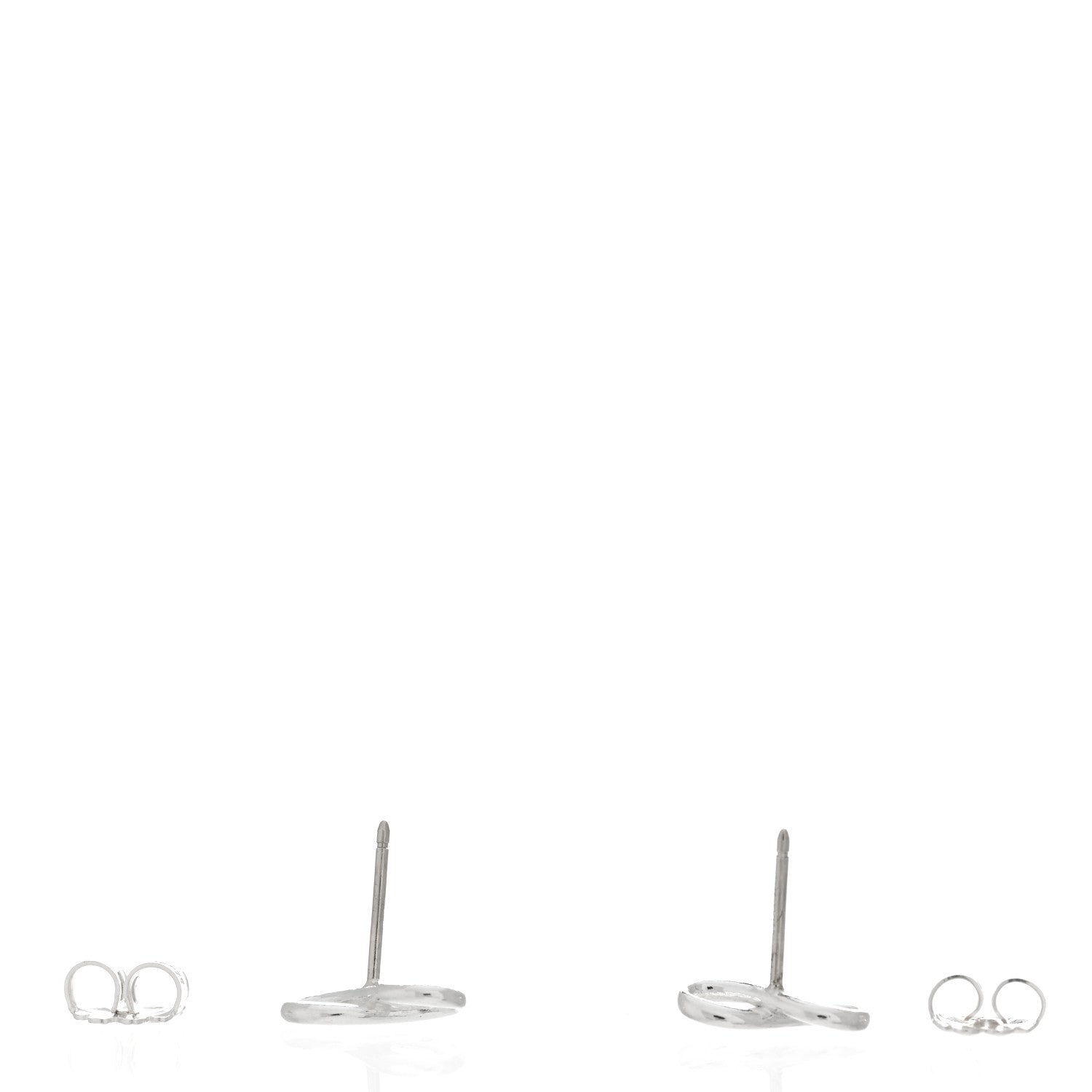 Tiffany Sterling Silver Infinity Earrings 3 of 4