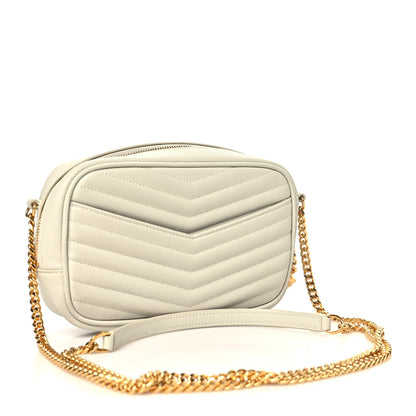 Saint Laurent Grain De Poudre Matelasse Monogram Mini Lou Camera Bag Crema Soft 3 of 10