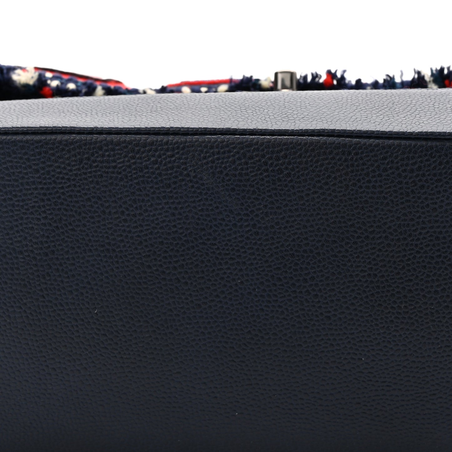 Tweed Trip Top Handle Flap Navy