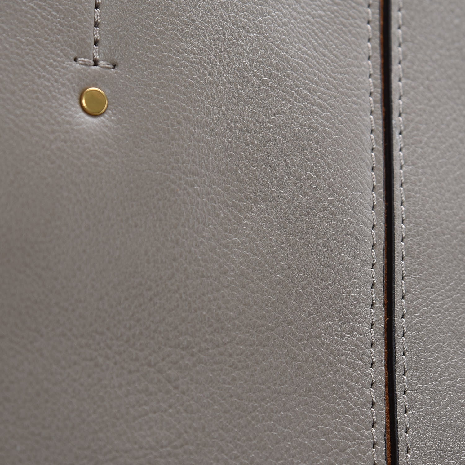 Chloe Smooth Calfskin Medium Milo Shopping Tote Motty Grey 9 of 11
