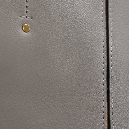 Chloe Smooth Calfskin Medium Milo Shopping Tote Motty Grey 9 of 11