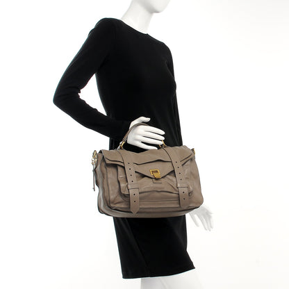 Proenza Schouler Lambskin Medium PS1 Satchel Smoke 3 of 11