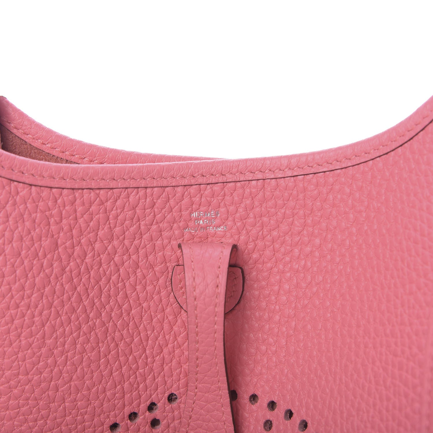 Hermes Taurillon Clemence Amazone Evelyne TPM Rose Azalee Rouge Pivoine 6 of 11