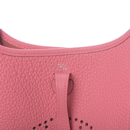 Hermes Taurillon Clemence Amazone Evelyne TPM Rose Azalee Rouge Pivoine 6 of 11