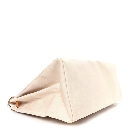 Hermes Toile Vache Calfskin Herbag 50 Natural 3 of 11