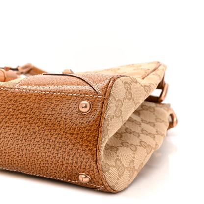 Gucci Monogram Calfskin Large Bardot Shoulder Bag Light Brown 10 of 10