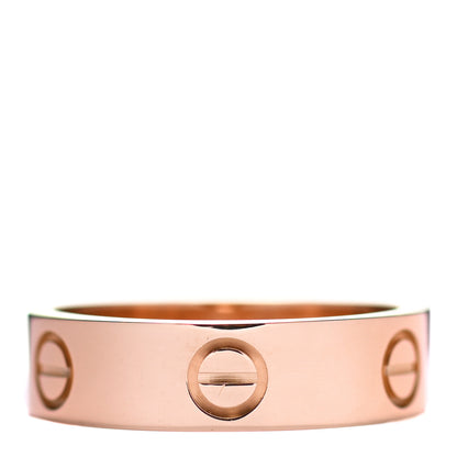 Cartier 18K Pink Gold 5.5mm LOVE Ring 56 7.75 1 of 5
