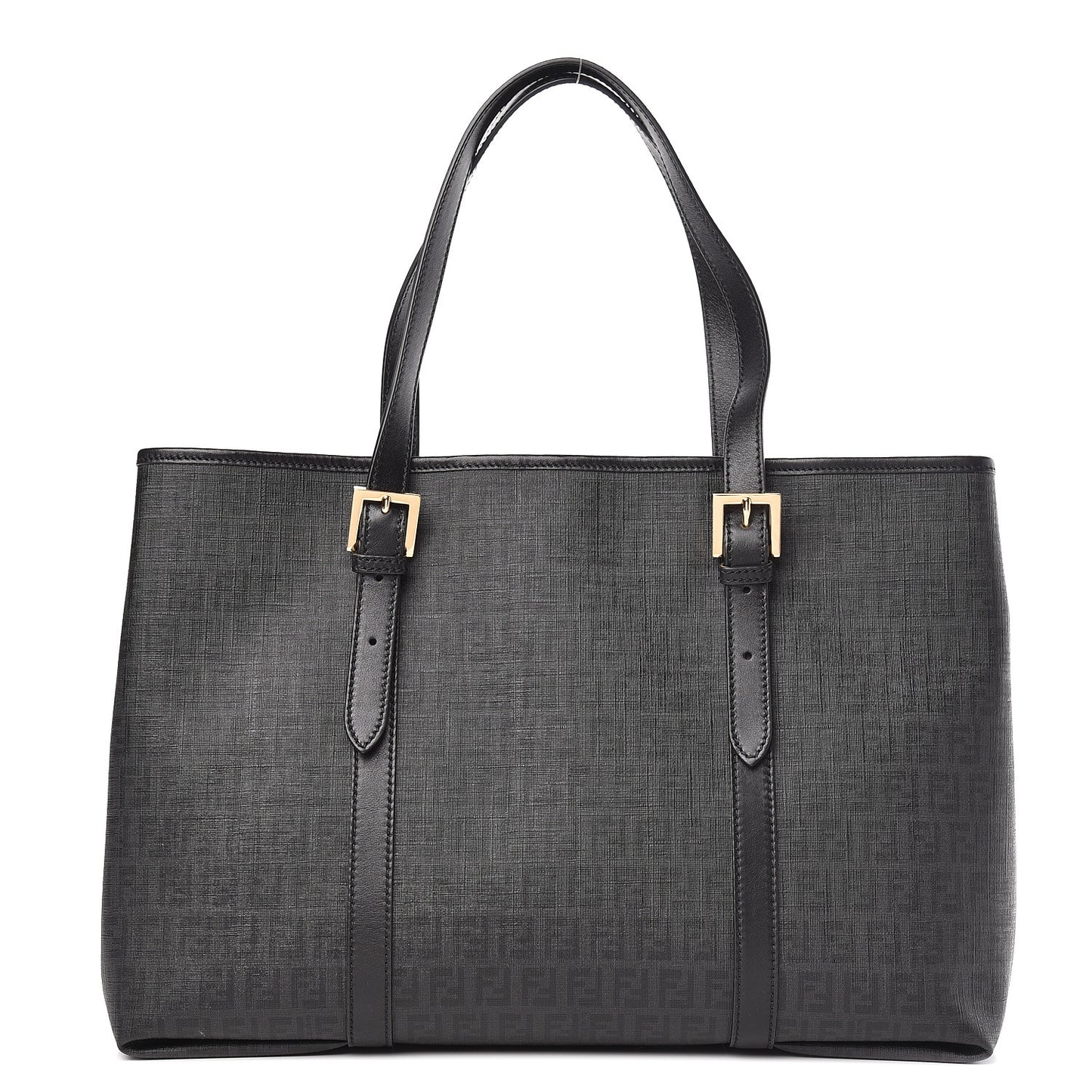 Zucchino Spalmati Vitello Tote Tobacco Black