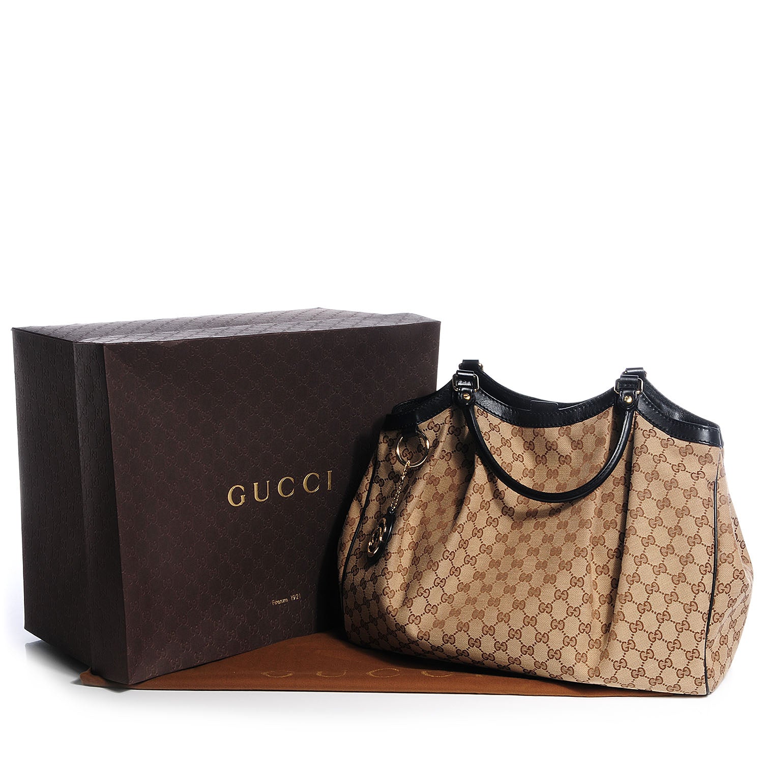 Gucci Monogram Large Sukey Tote Brown 5 of 8