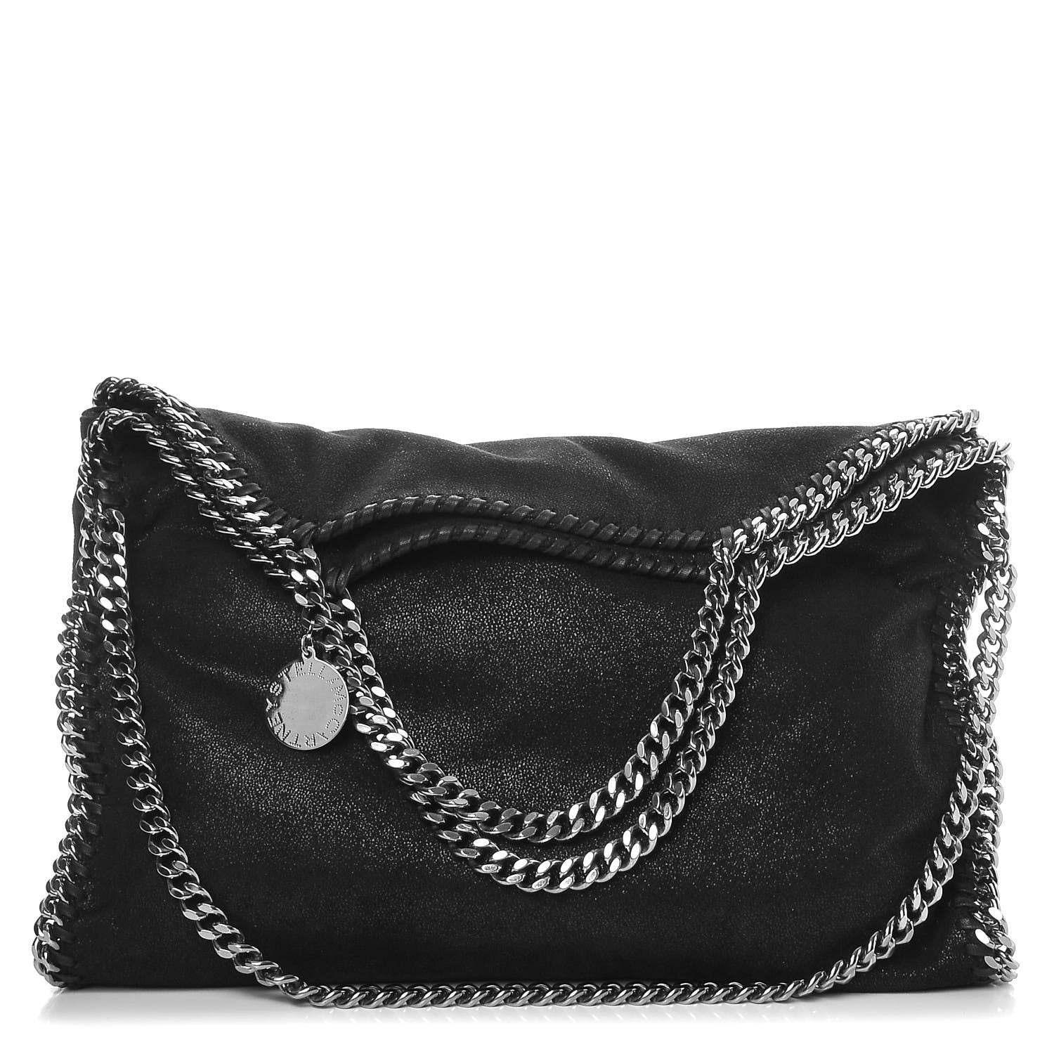 Stella McCartney Shaggy Deer Falabella Fold Over Tote Black 1 of 8